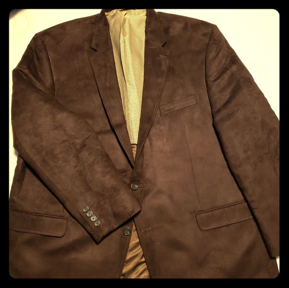 Chaps Other - Mens' brown Suede Classic Fit Sport Coat

 